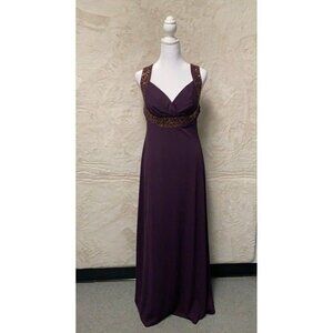 Prom Dress Burgundy Long Formal Dress Size 10